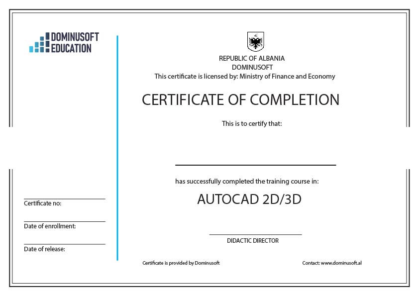 Çertifikata-AutoCAD 2D/3D