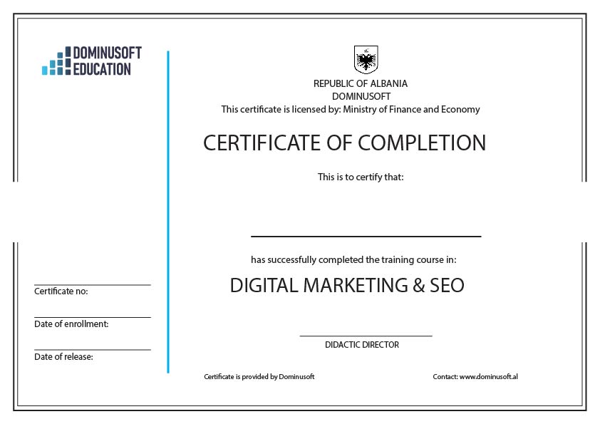 Çertifikata-Digital Marketing & SEO