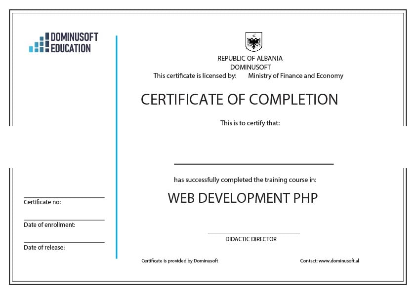 Çertifikata-Web Development PHP